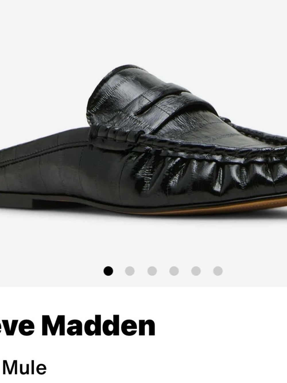 Steve Madden Black mules